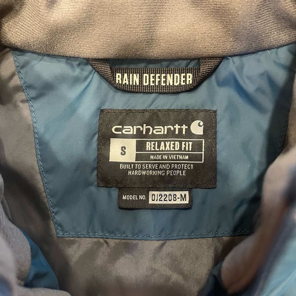 Carhartt Men's Deep Blue Puffer Jacket - Picture 2 of 2